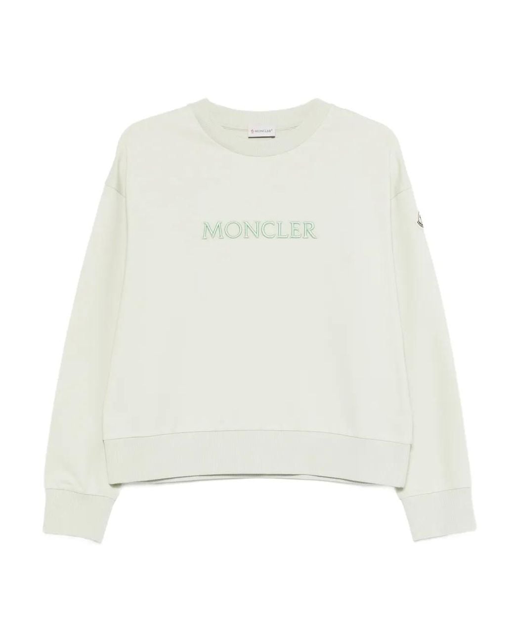 Moncler White Long-Sleeved Sweatshirt