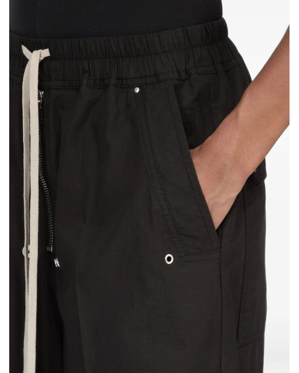 Rick Owens Black Temple Geth Belas Pants