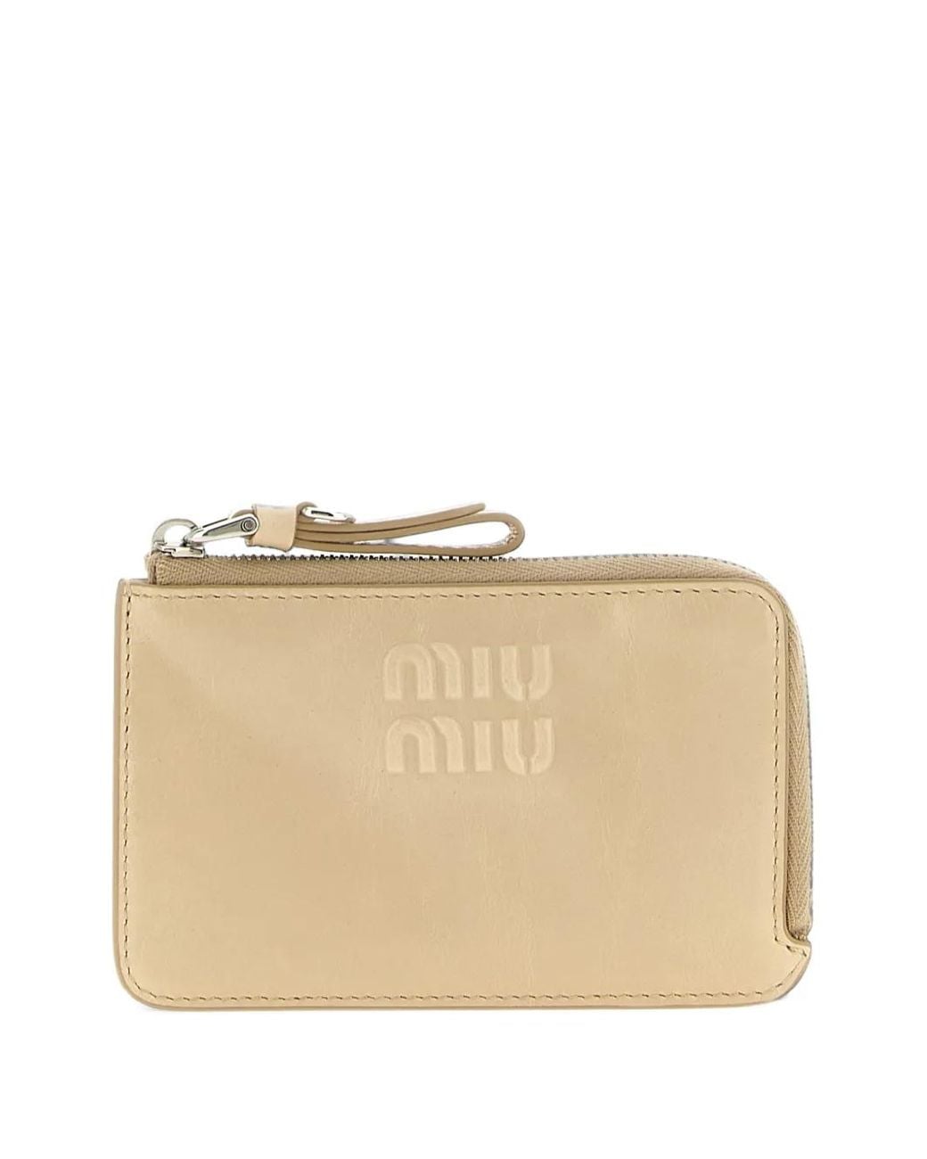Miu Miu Natural Leather Card Holder