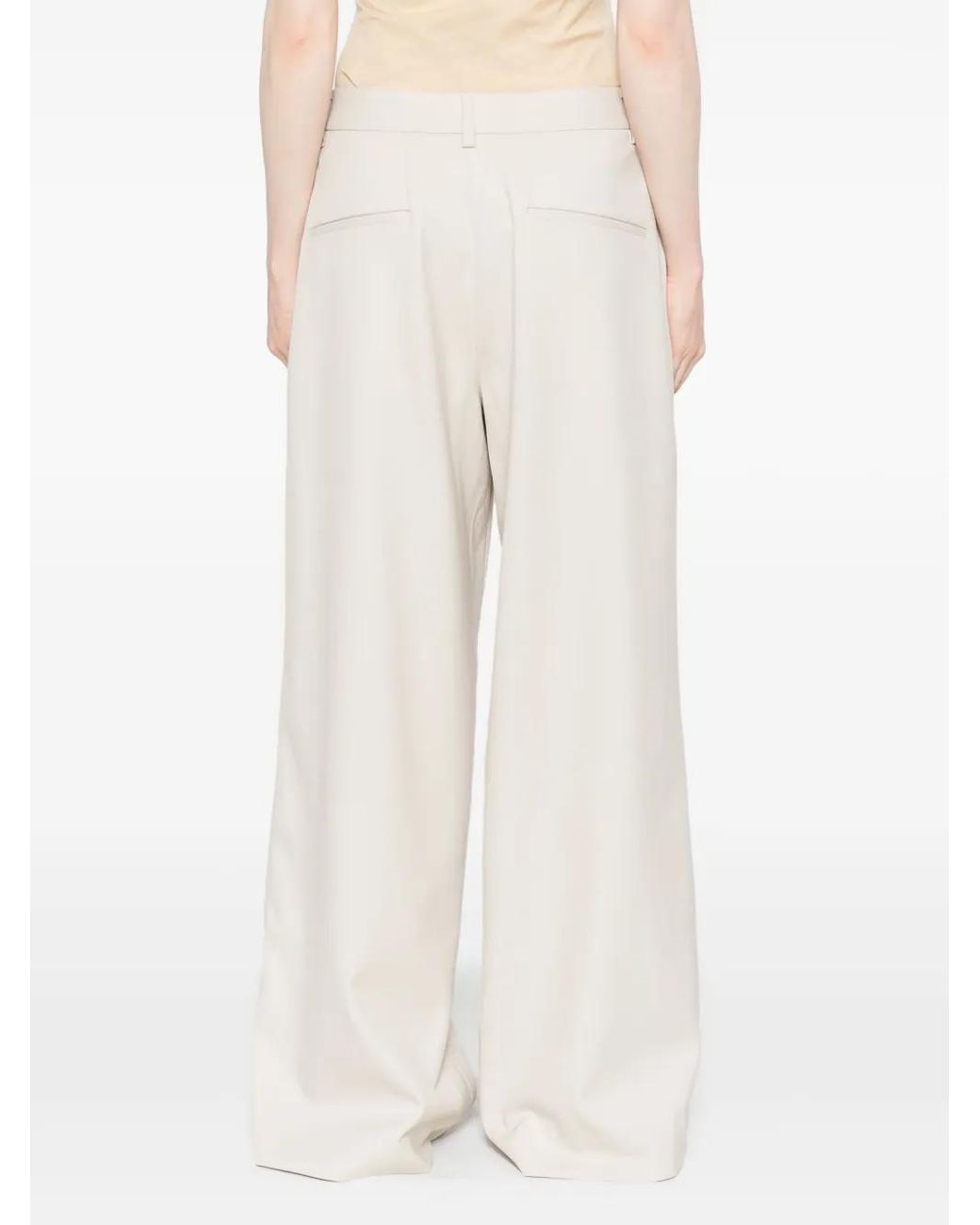 Entire studios White Wide-Leg Trousers