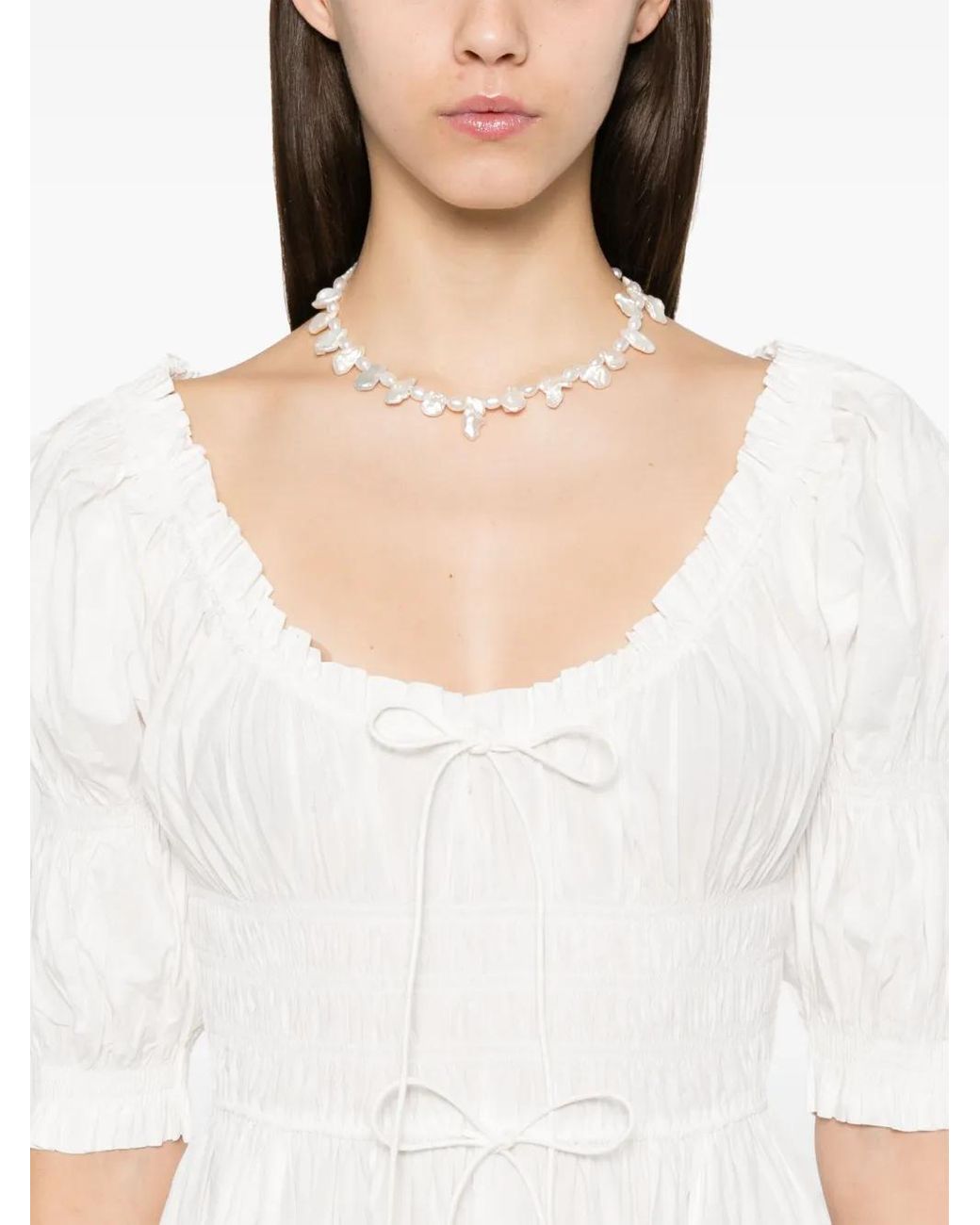 Doen White Ischia Midi Dress