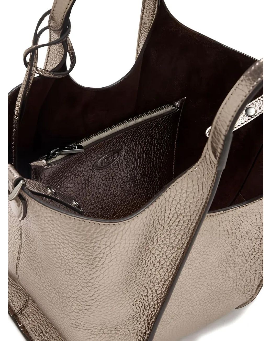 Tod's Natural Mini T Timeless Shoulder Bag