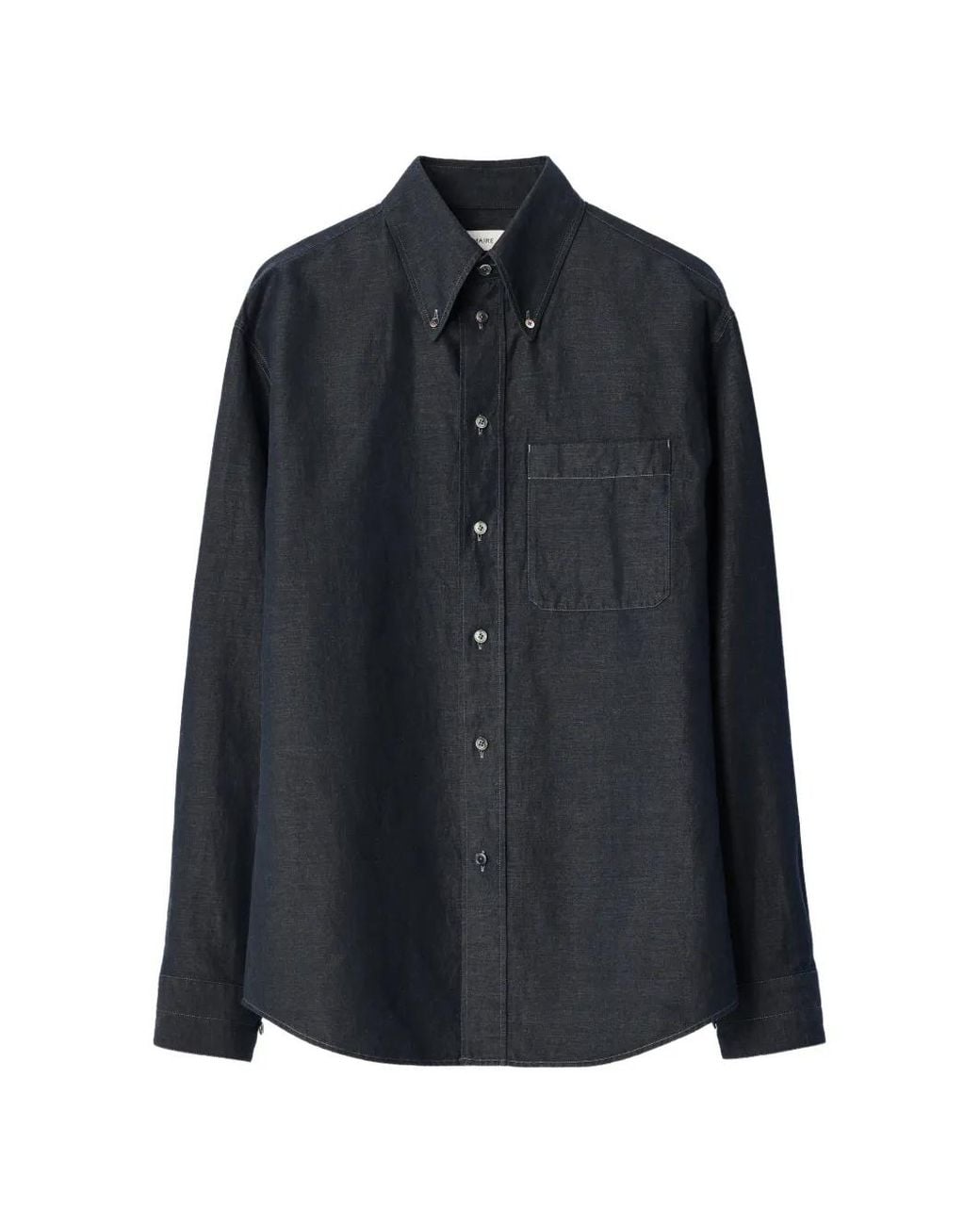 Lemaire Blue Button-Down Shirt for men