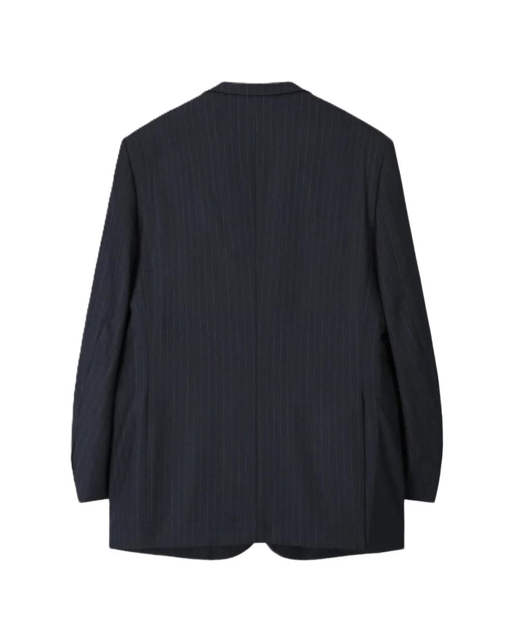 TONYWACK Blue Pinstripe-Pattern Single-Breasted Jacket for men