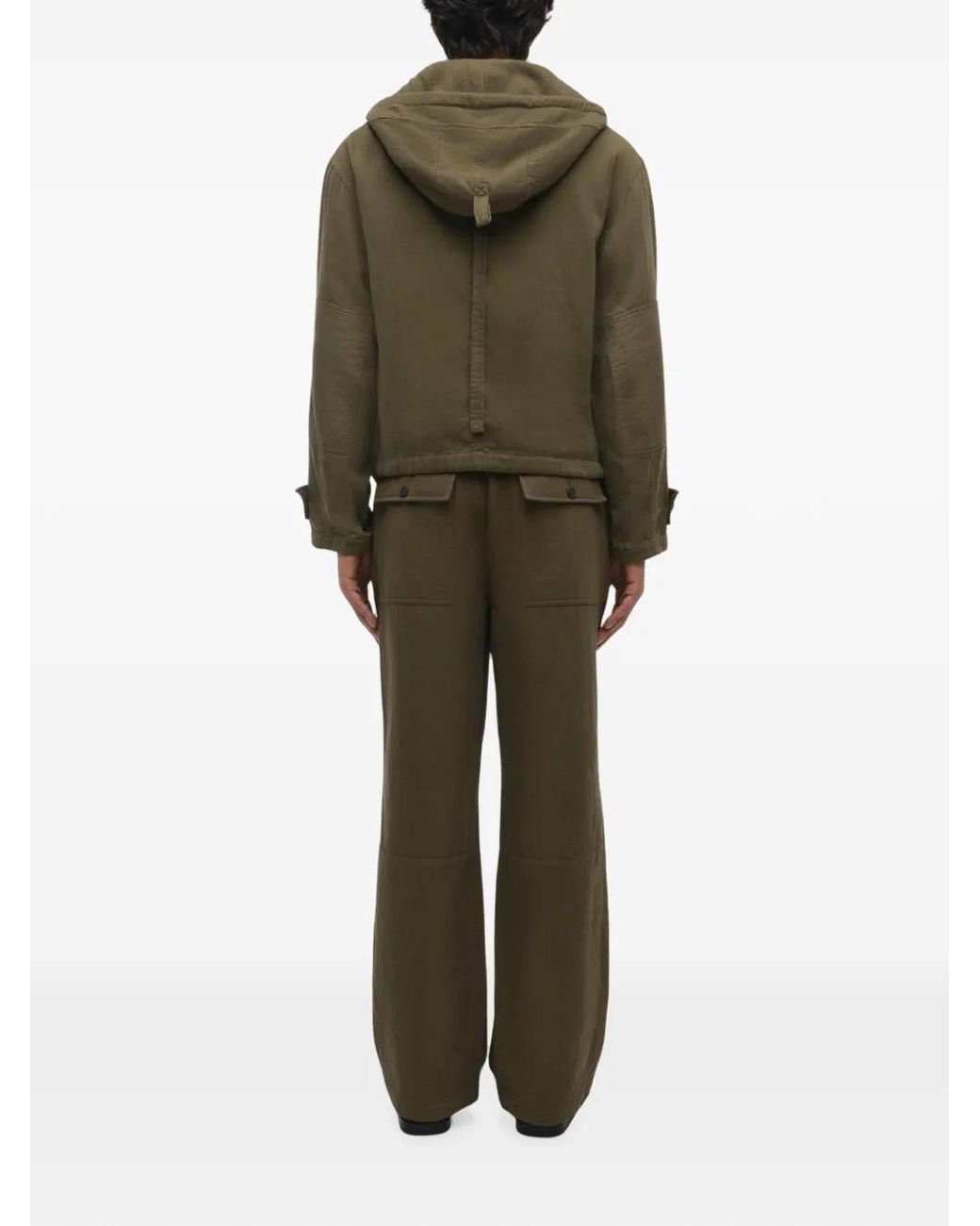 Jonathan Simkhai Green Hooded Field Jacket for men
