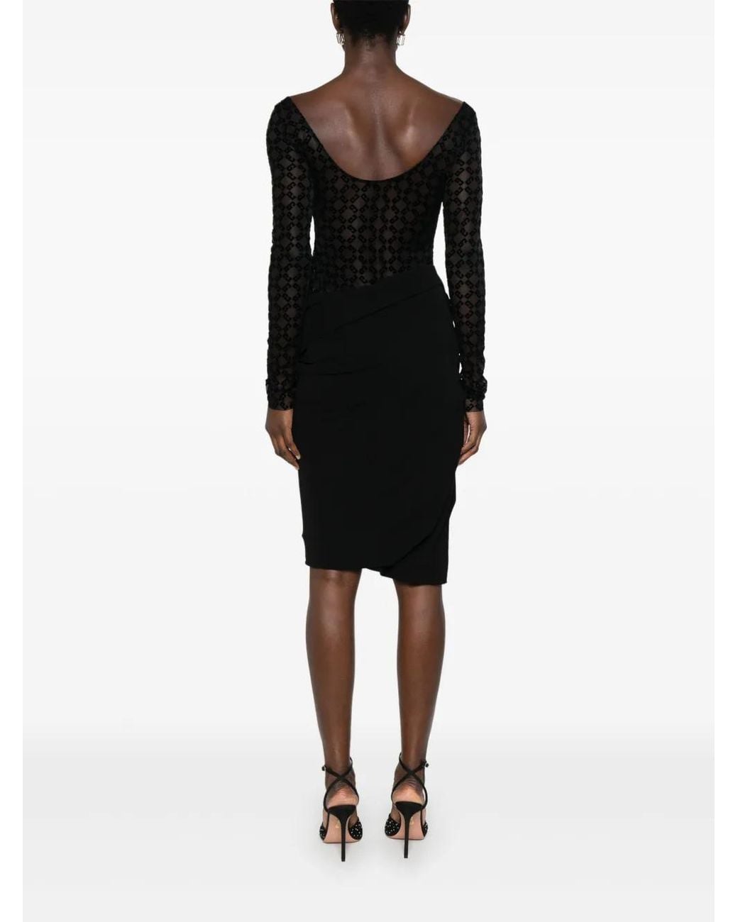 Abito Drappeggiato di Givenchy in Black