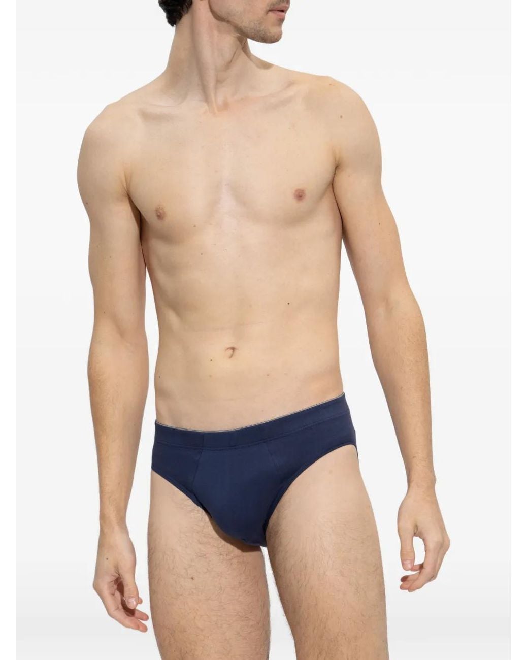 Hanro Blue Cotton Briefs for men