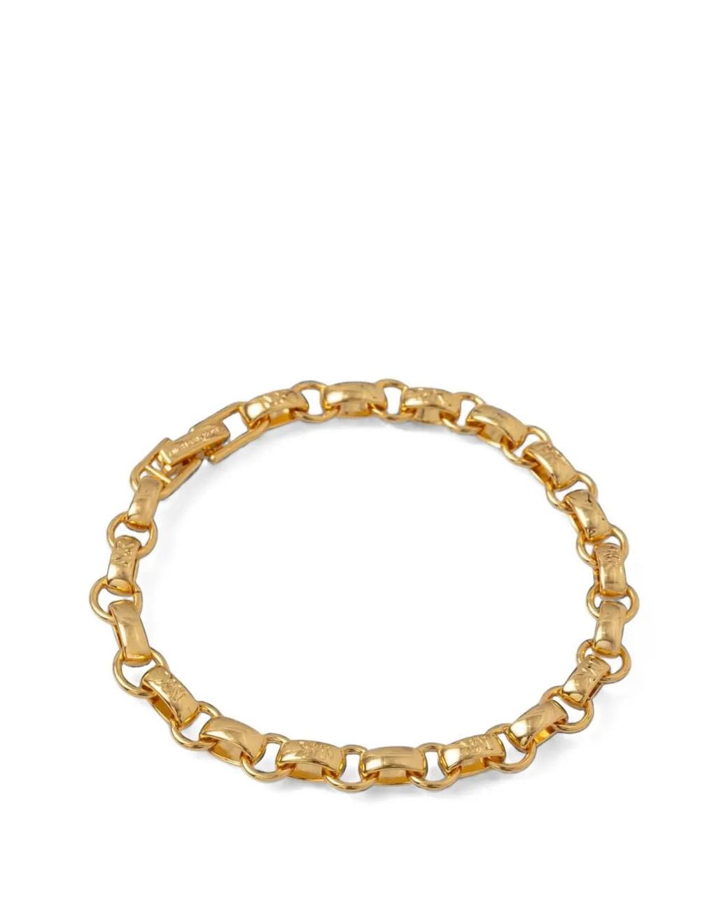 Michael Kors Metallic Logo-Engraved Chain Bracelet