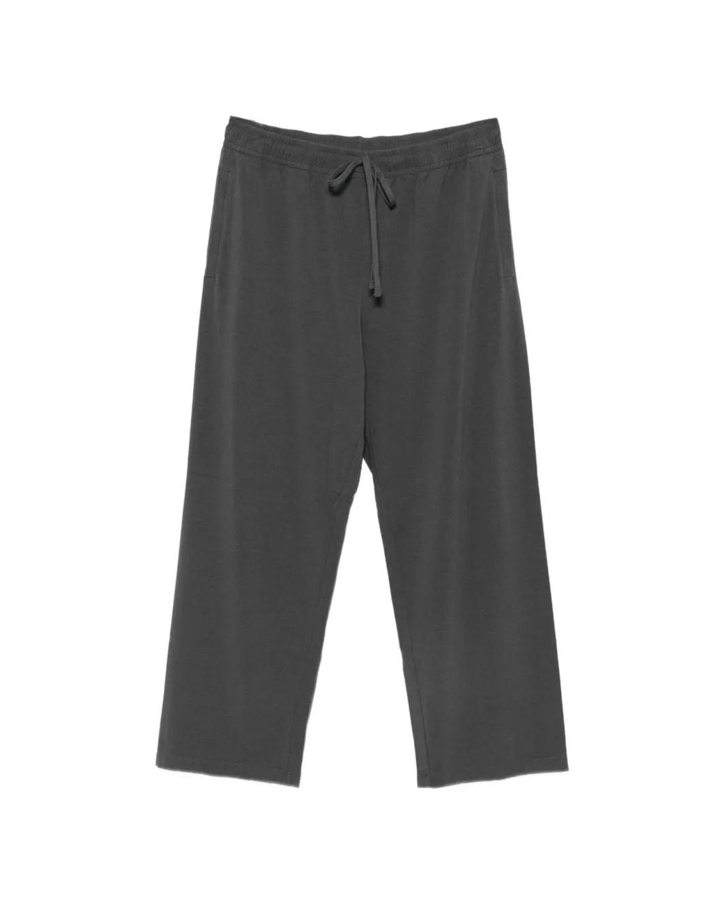 Skims Gray Drawstring-Waist Wide-Leg Trousers for men