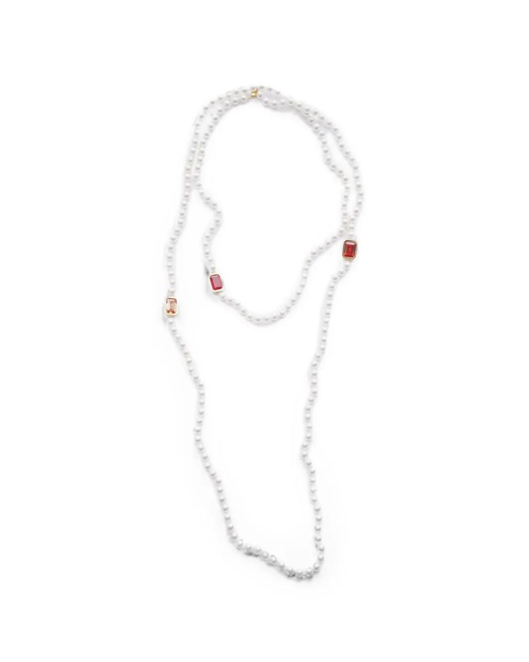 Izabel Display White Collier À Perles Mega