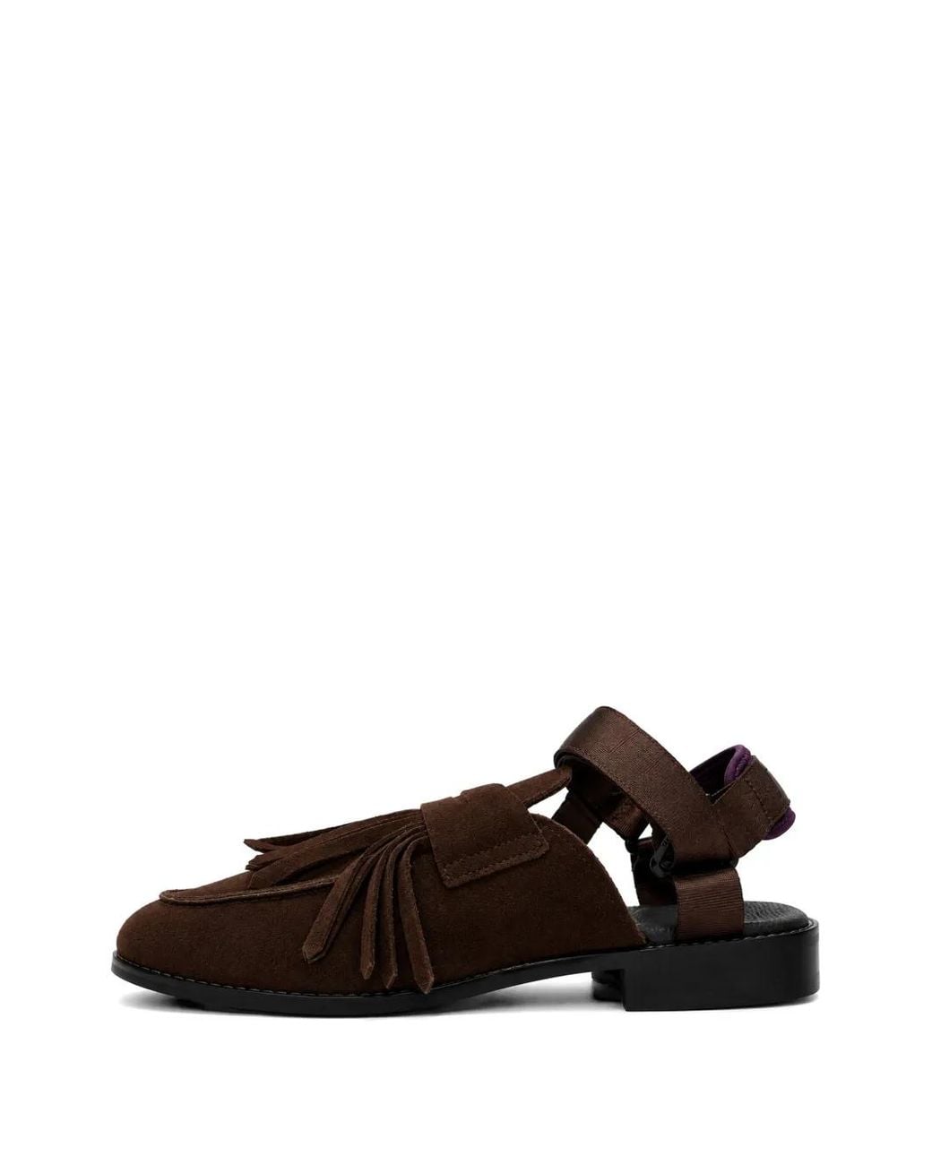 Bed J.w. Ford Brown Loafer-Style Leather Sandals for men