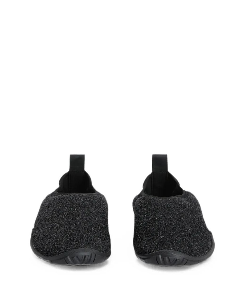 Jil Sander Black Glitter-Effect Pull-Tab Sneakers