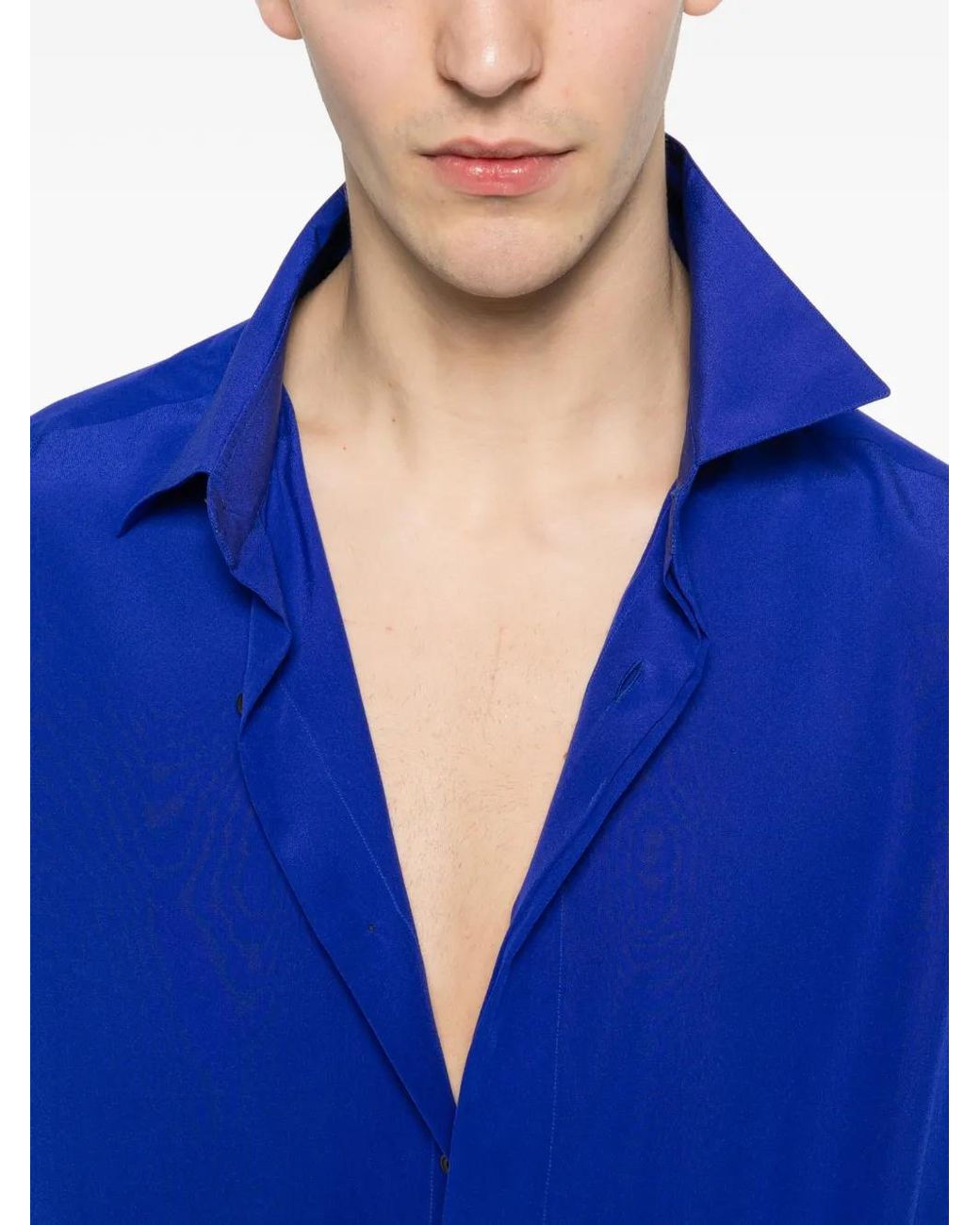 Tom Ford Blue Long-Sleeve Shirt for men