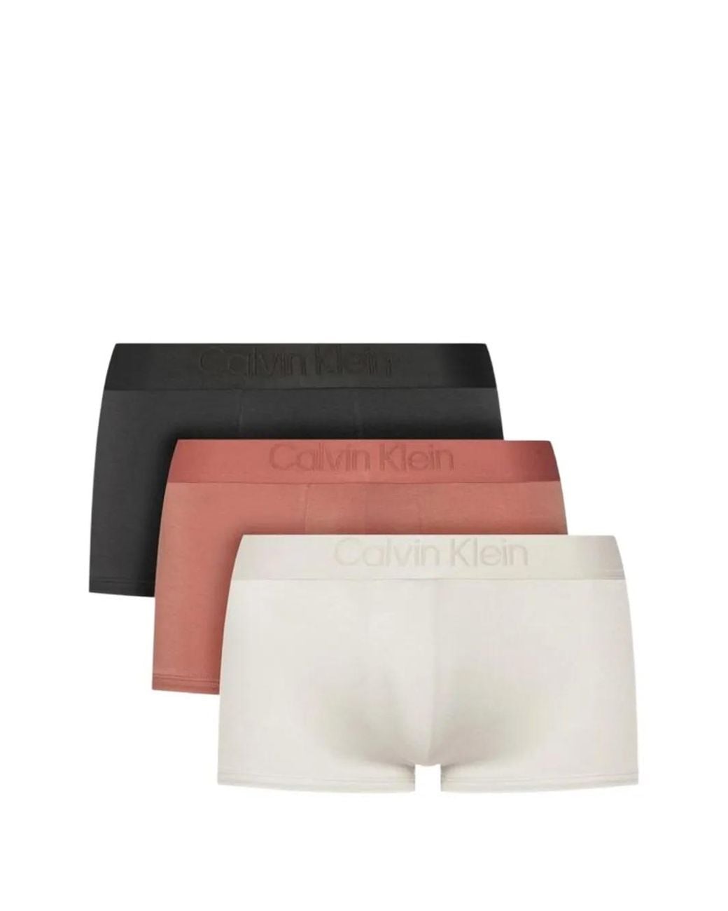 Calvin Klein White Logo-Waistband Boxers (Set Of Three) for men