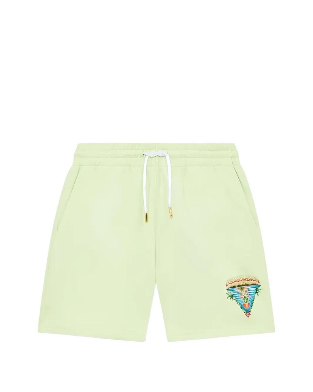 Casablanca White Graphic-Print Shorts for men