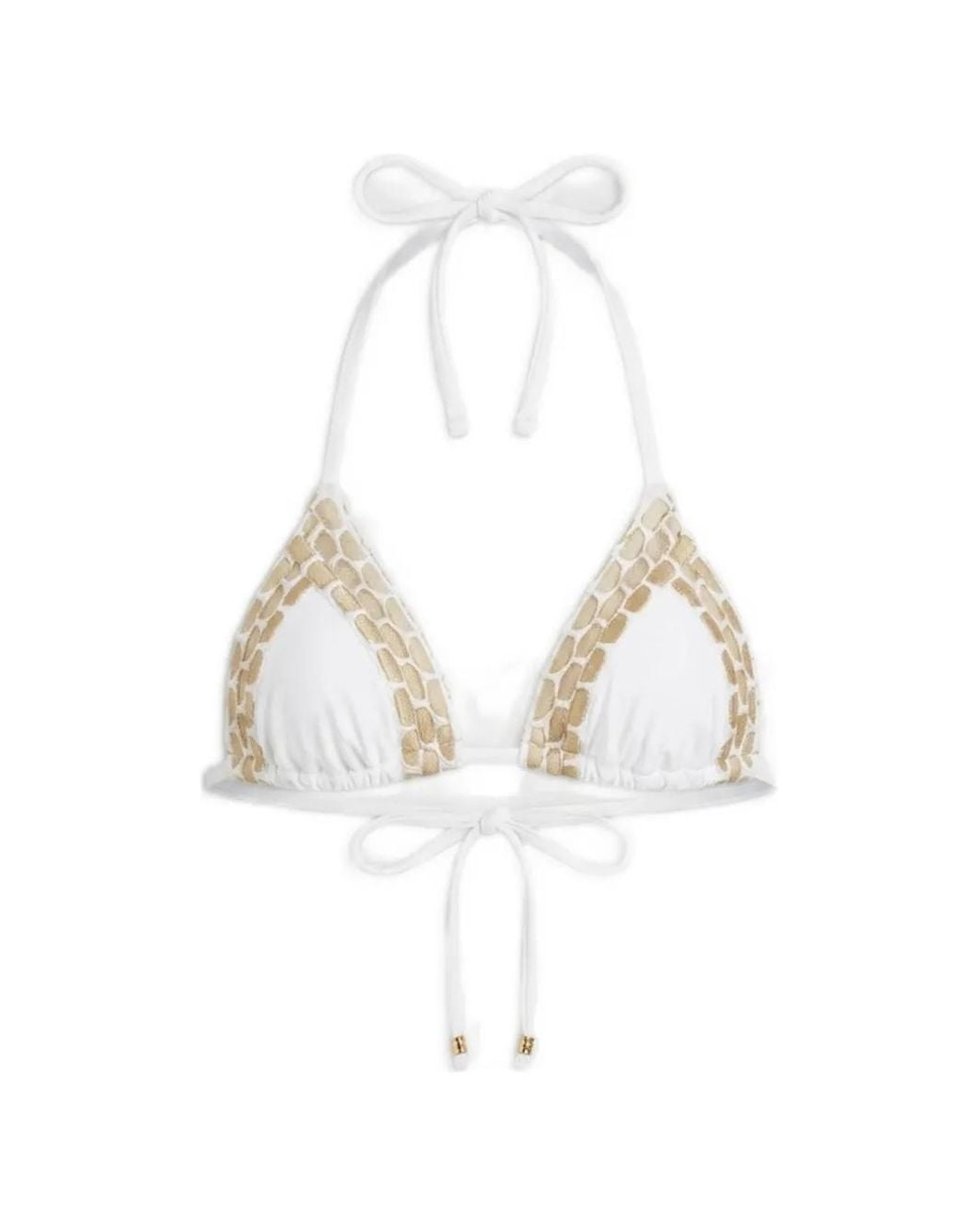 Beach Bunny White Kira Braided Bikini Top