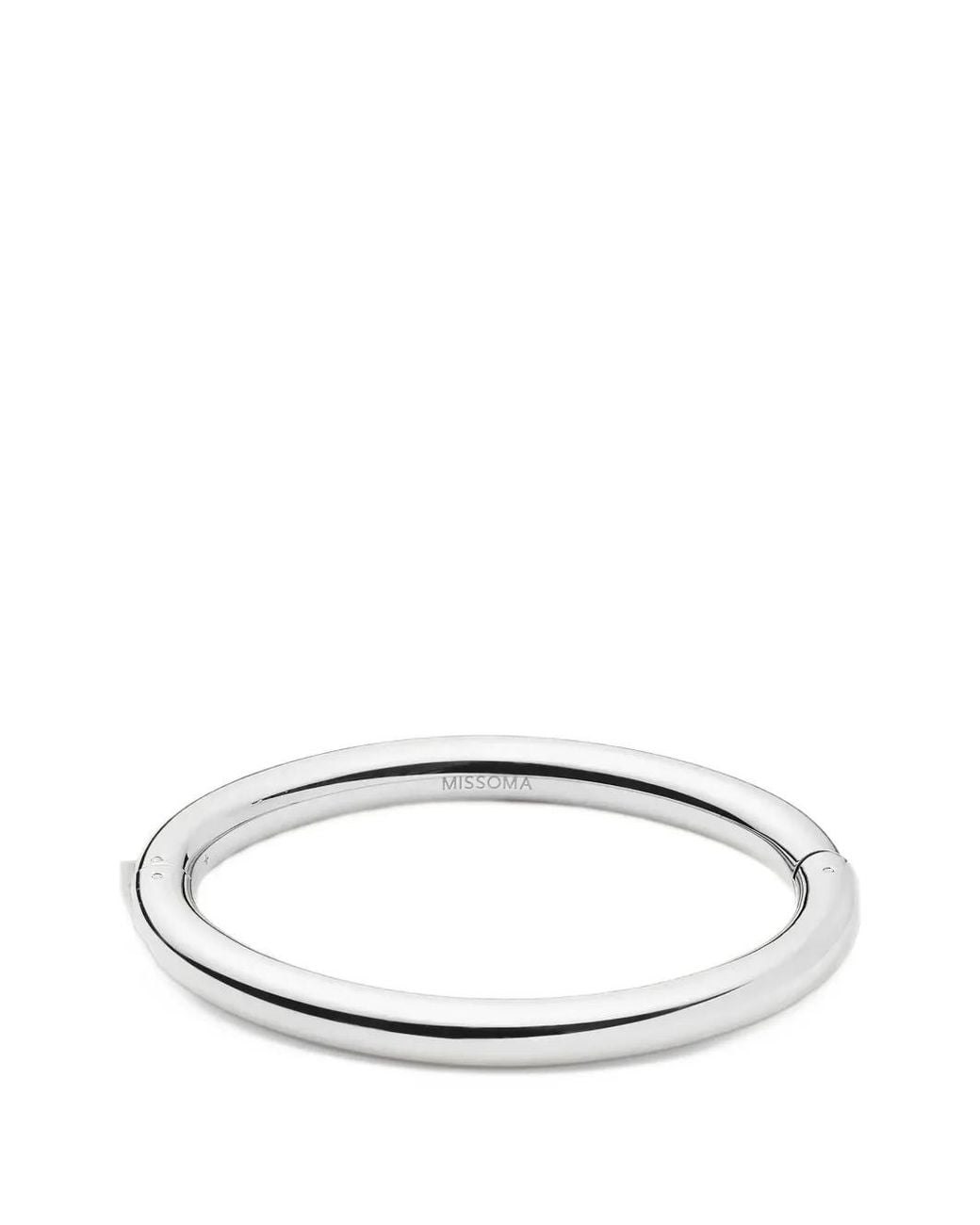 Missoma White Chunky Hinged Bangle