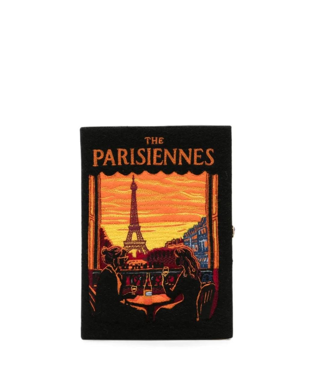 Olympia Le-Tan Black The Parisiennes Strapped Bag
