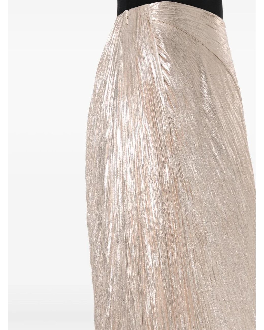 Ralph Lauren Maxi-Plooirok in het Natural