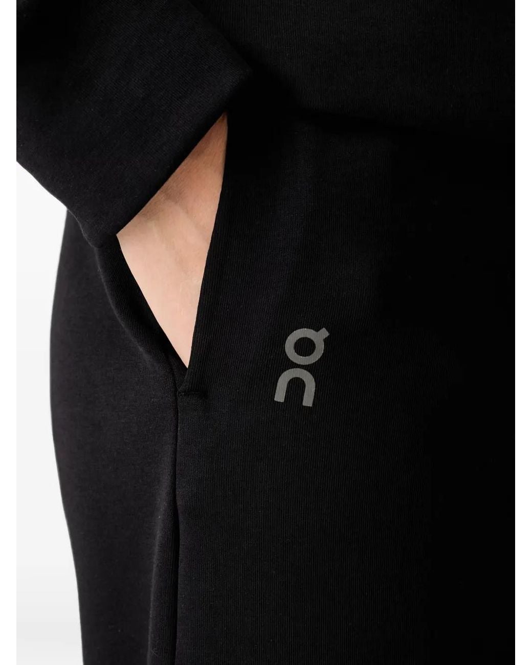 On Shoes Black Focus Tech Drawstring Wide-Leg Track Pants