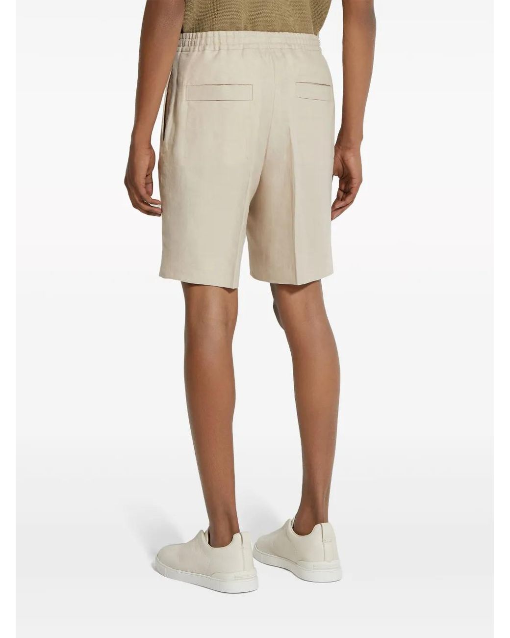 Zegna Natural Oasi Lino Shorts Pants for men