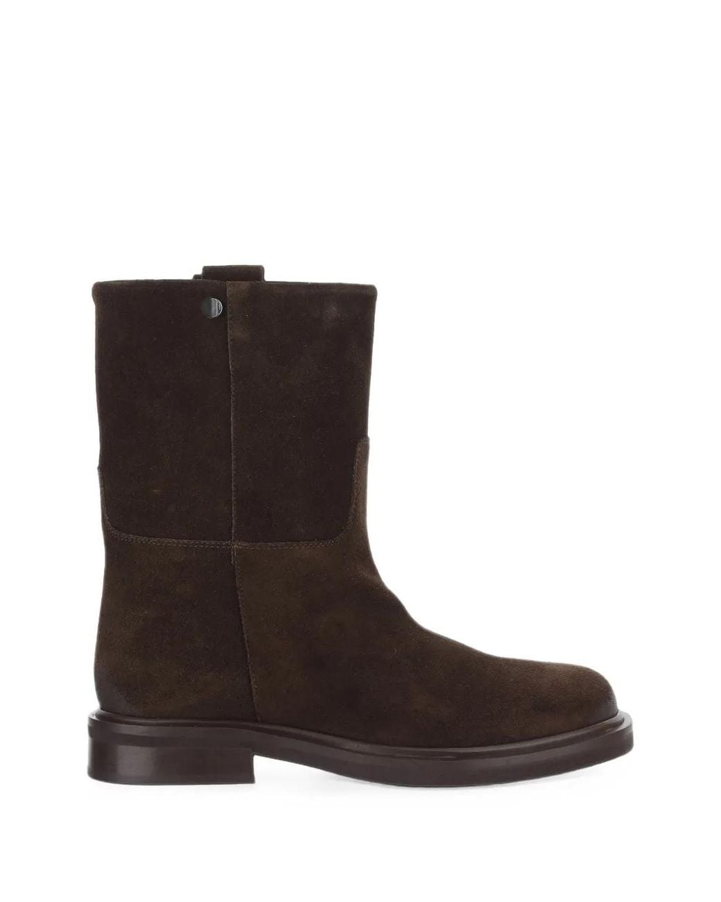 Poeve Brown Suede Ankle Boots