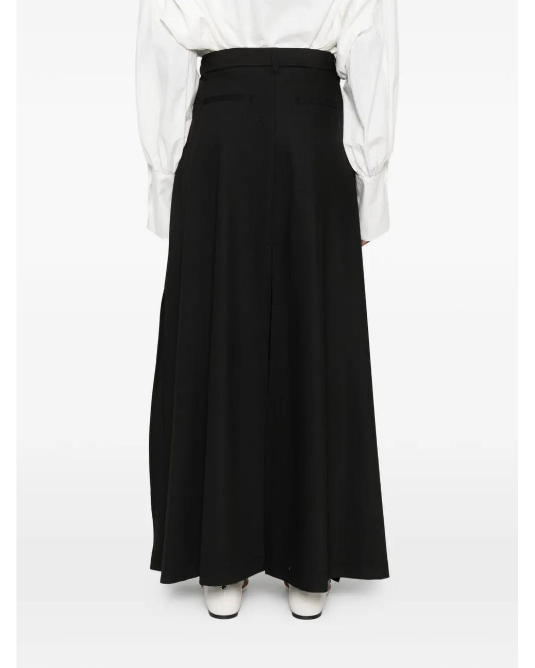 Thelatest Black Daisy Pleated Skirt