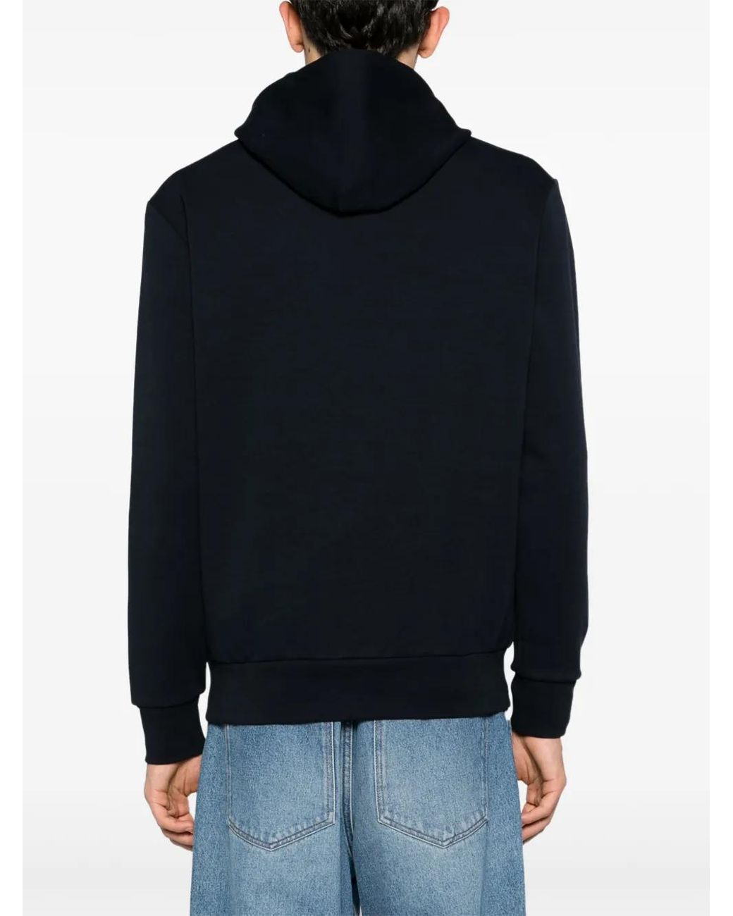 Polo Ralph Lauren Blue Logo-Embroidered Cotton Hoodie for men