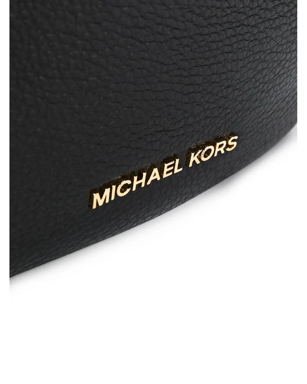 Michael Kors Black Lillie Large Pebbled Leather Shoulder Bag