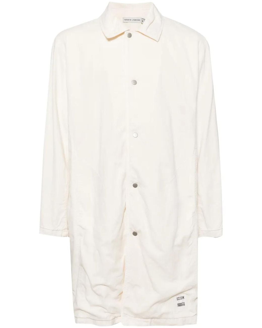 Undercover White X Nonnative Logo-Appliqué Parka Coat for men