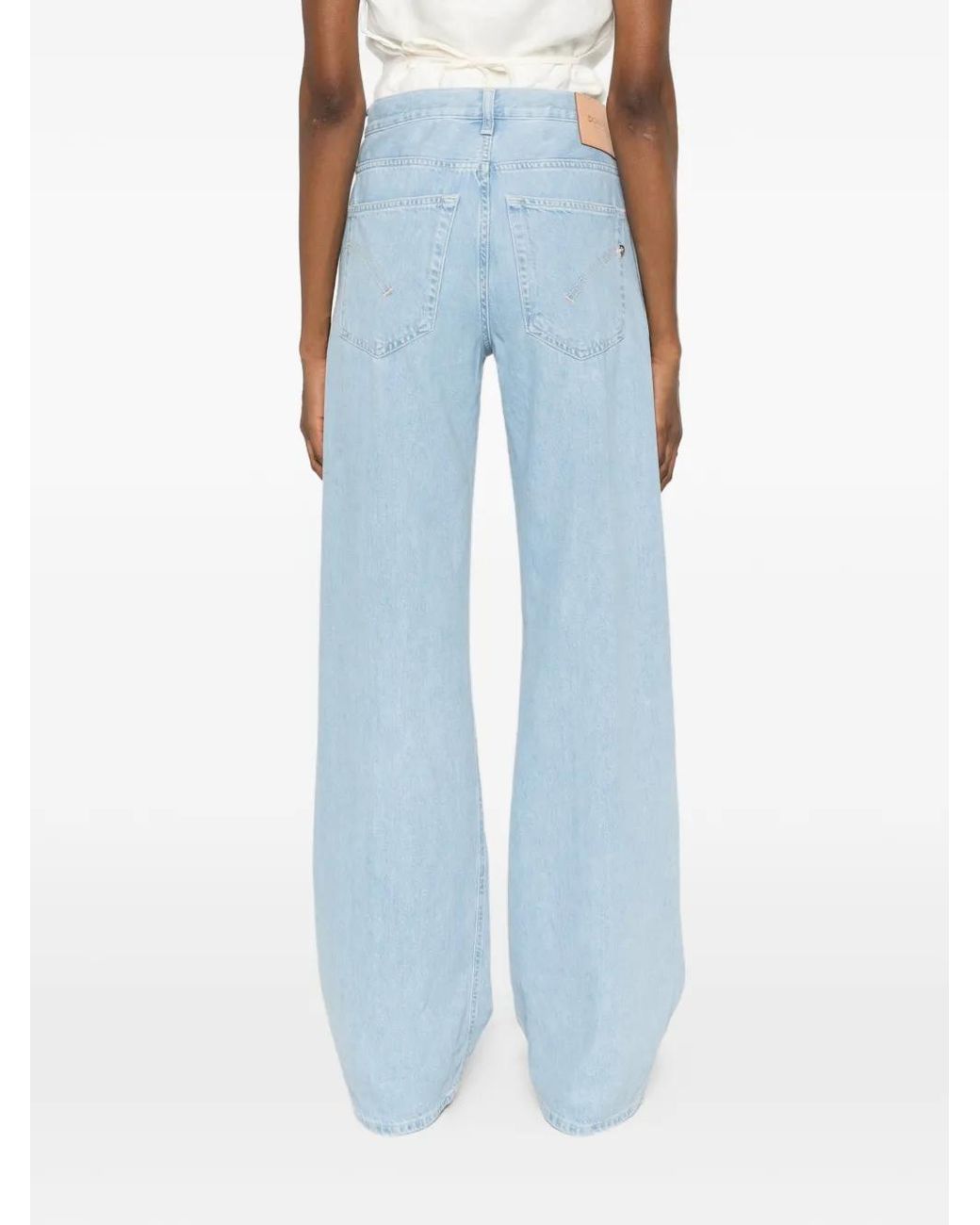Dondup Blue Five-Pockets Button-Fastening Jeans