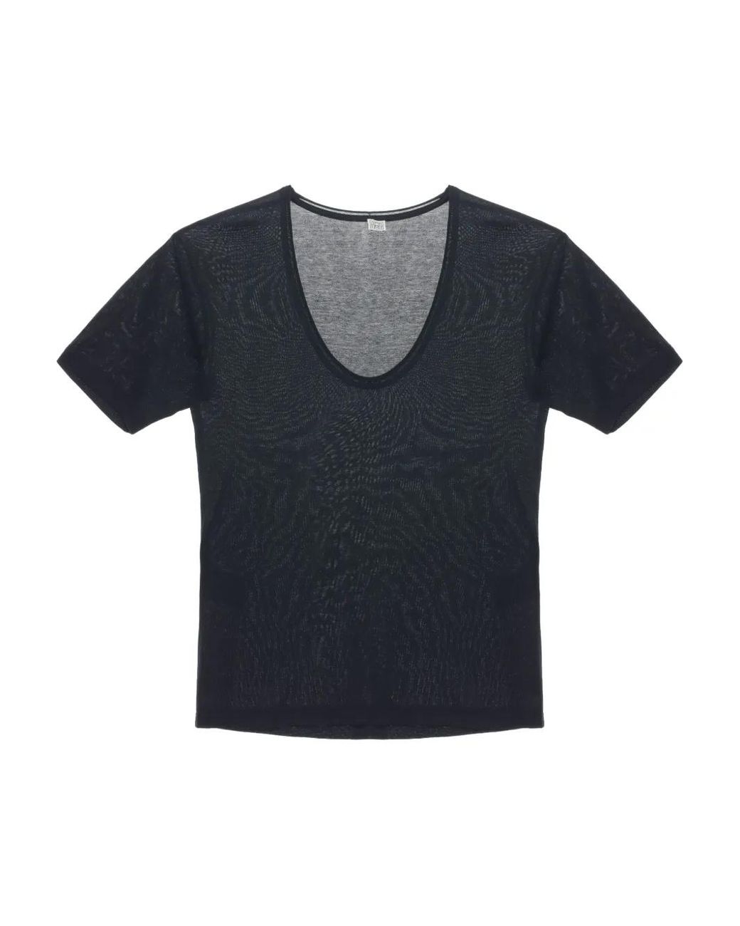 Totême Blue Cotton Silk T-Shirt