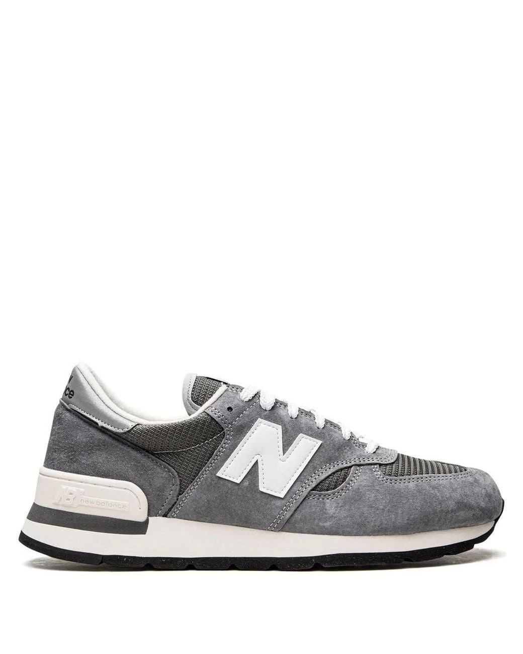 New Balance White 990 Made