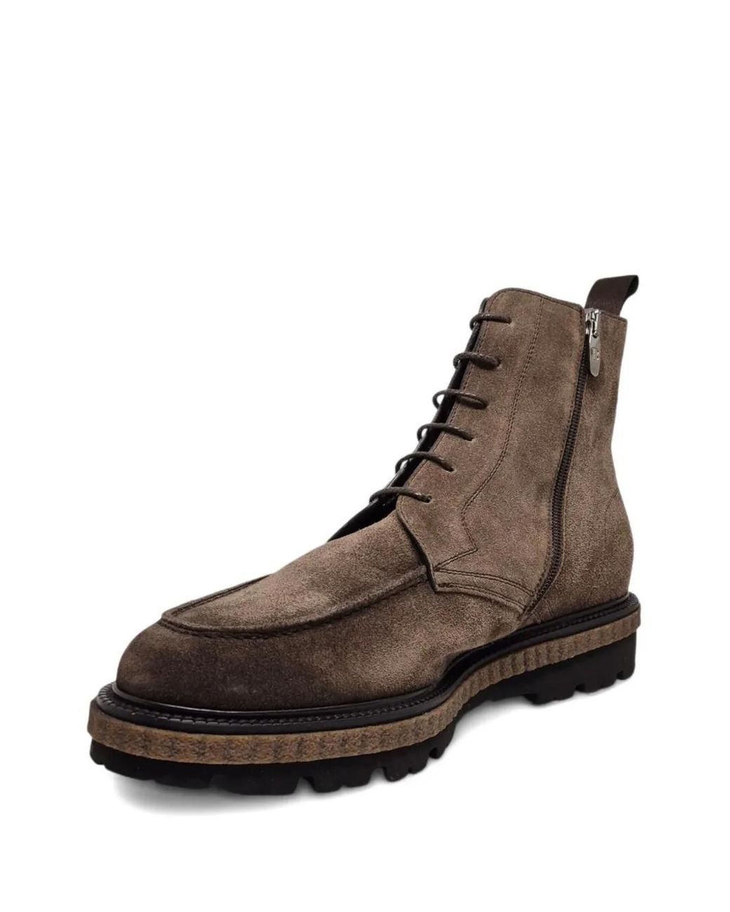 Neil Barrett Brown Lace-Up Suede Boots for men