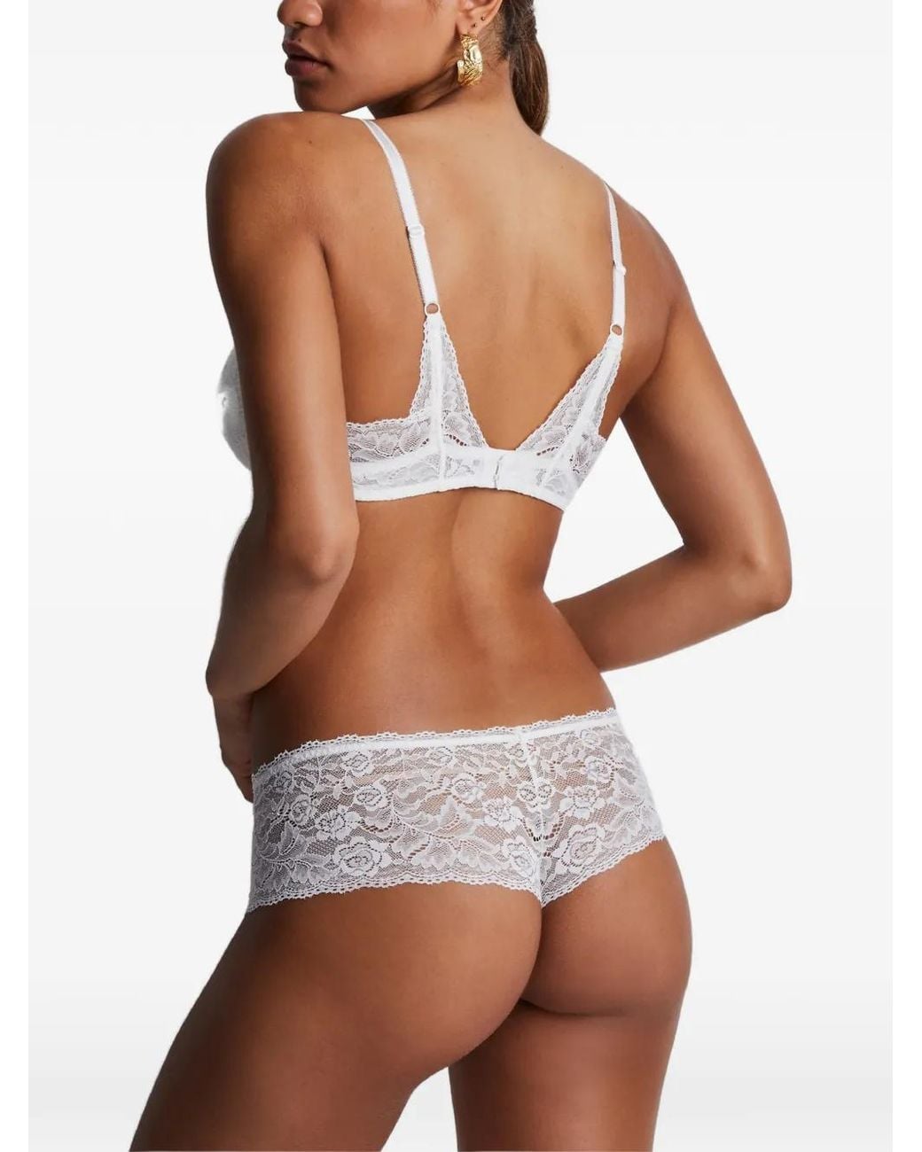 Aubade White Rosessence Lace Briefs