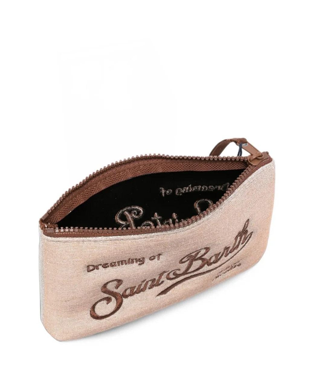 Mc2 Saint Barth Pink Aline Lurex W Glitter-Effect Clutch Bag
