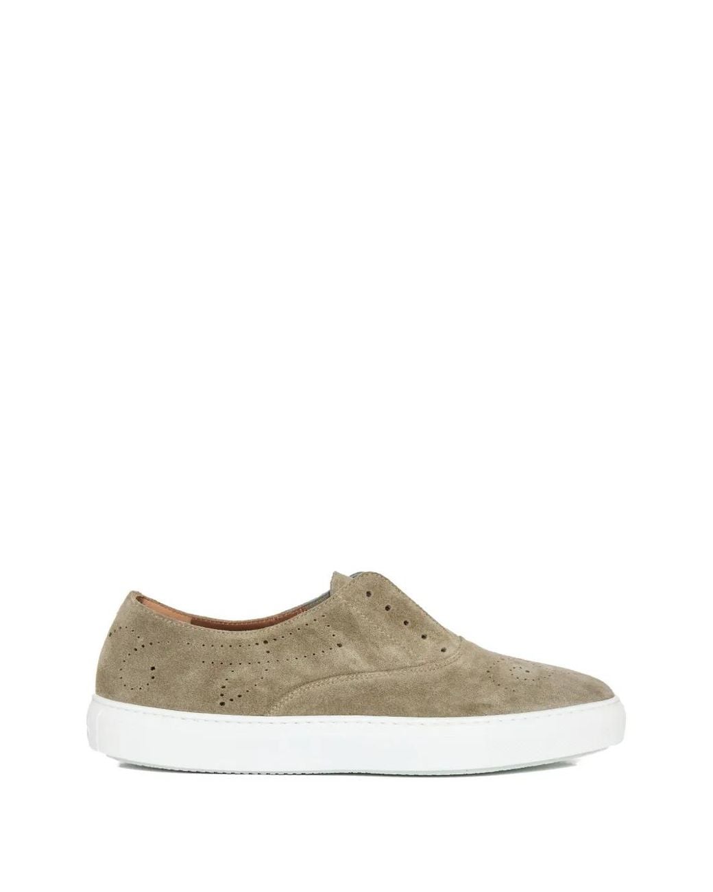 Fratelli Rossetti Brown Perforated Sneakers for men