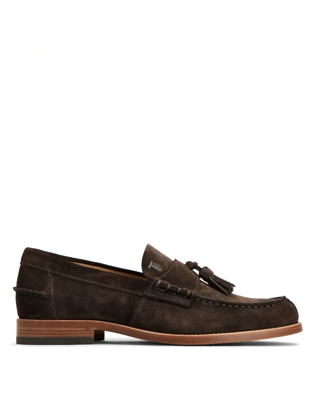 Tod's Brown Suede Tassel Loafers For for men