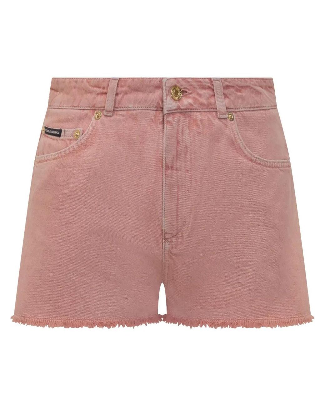 Dolce & Gabbana Pink Denim Shorts