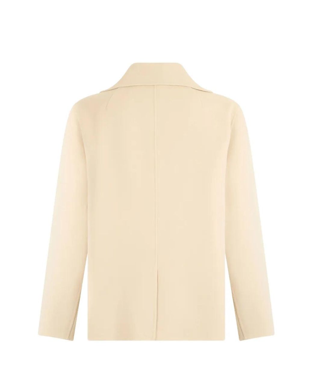 Max Mara Natural Wool Double-Breasted Coat