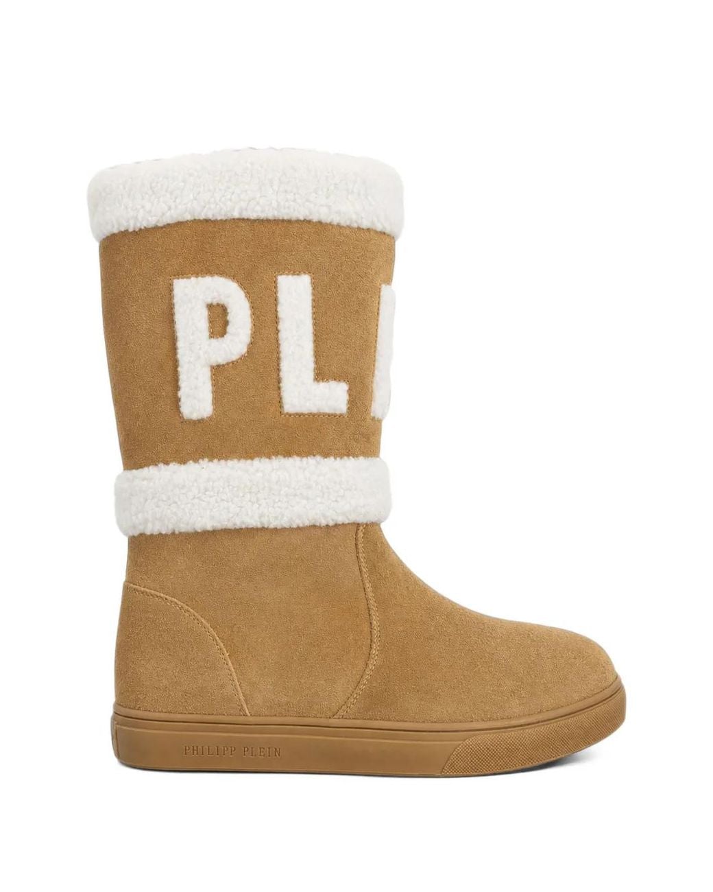 Philipp Plein Brown Suede Boots Montone Plein