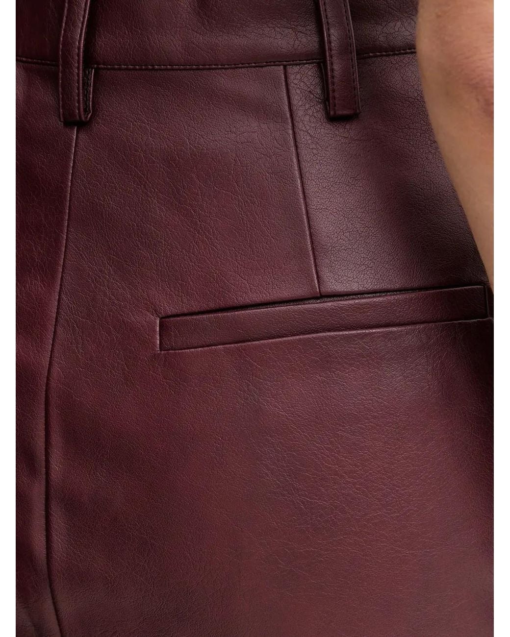 Slit Microchanels Bardot Belt-Loops Rear-Slit Midi Skirt in Purple | Lyst