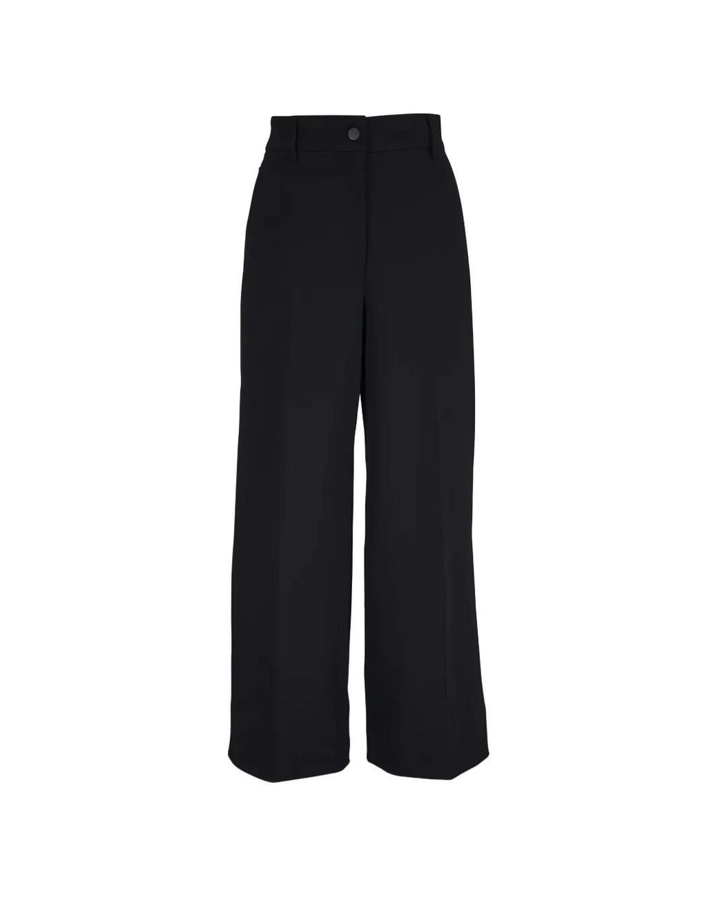 Akris Punto Black Chiara Wide-Leg Trousers