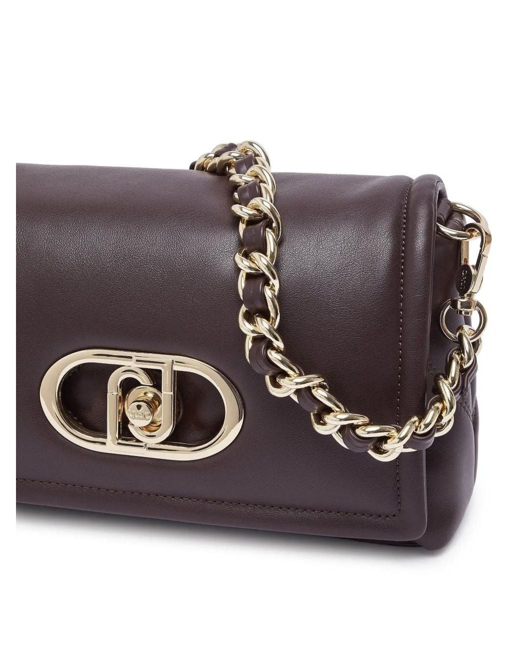 Liu Jo Gray Medium Lapuffy Bag With Quilted Design