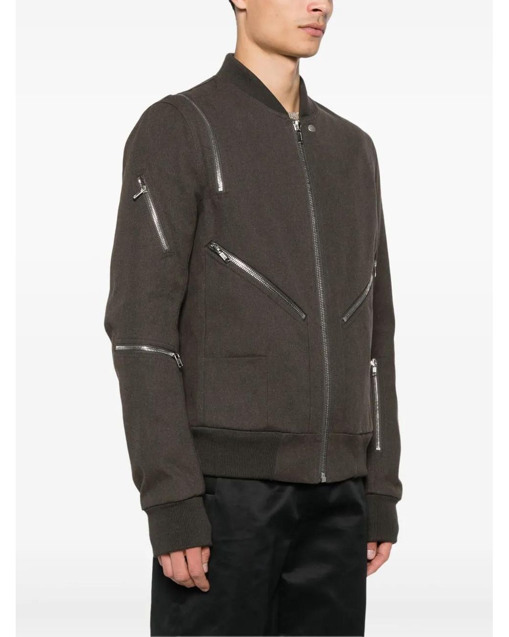 Rick Owens Brown Headon Flightsuit Jacket for men