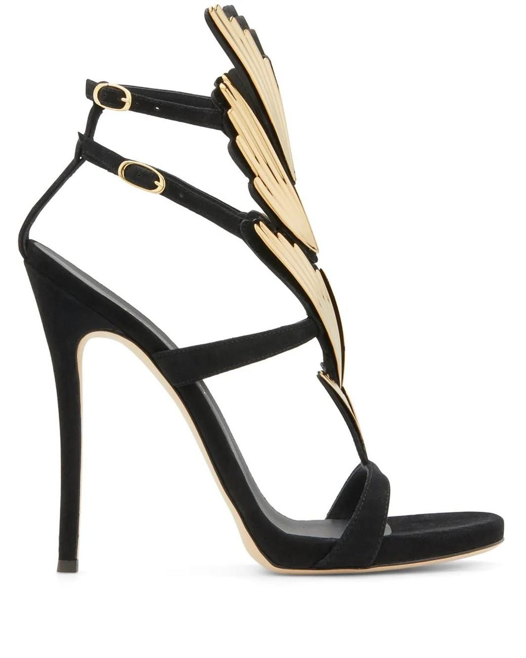 Giuseppe Zanotti Black Alien 115 Suede Sandal