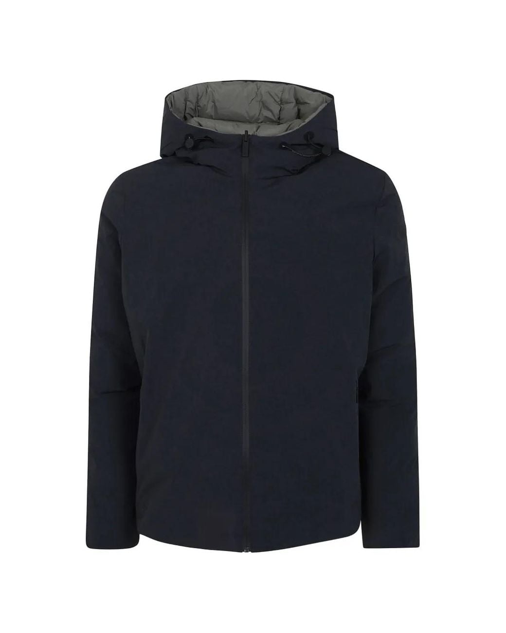 Rrd Blue Montecristo Reversible Quilted Hooded Jacket for men