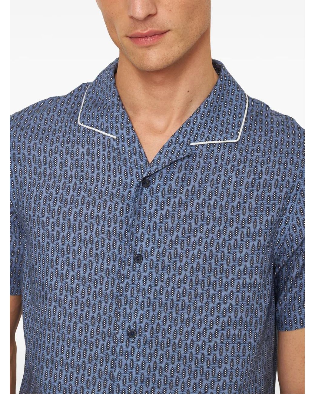 Orlebar Brown Blue Hibbert Shirt for men