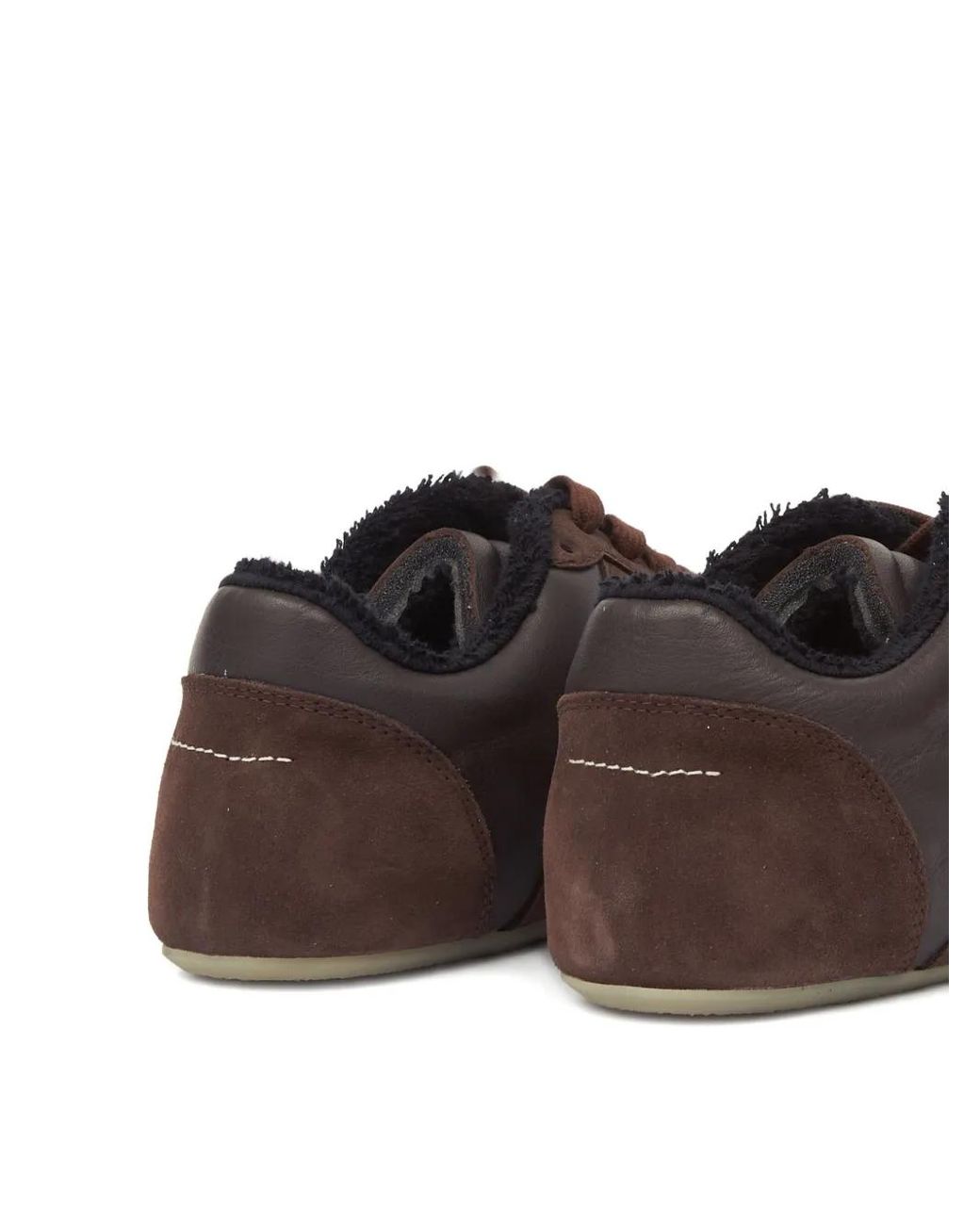 MM6 by Maison Margiela Brown Anatomic Sneakers