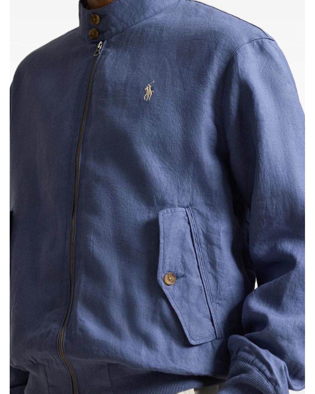 Polo Ralph Lauren Blue Linen Jacket for men